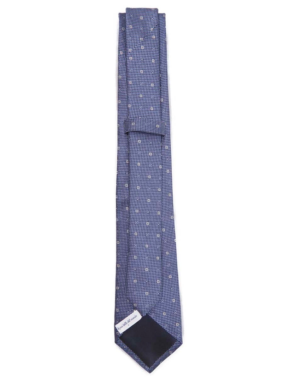 Corbata Scappino regular de seda estampado microprint para hombre