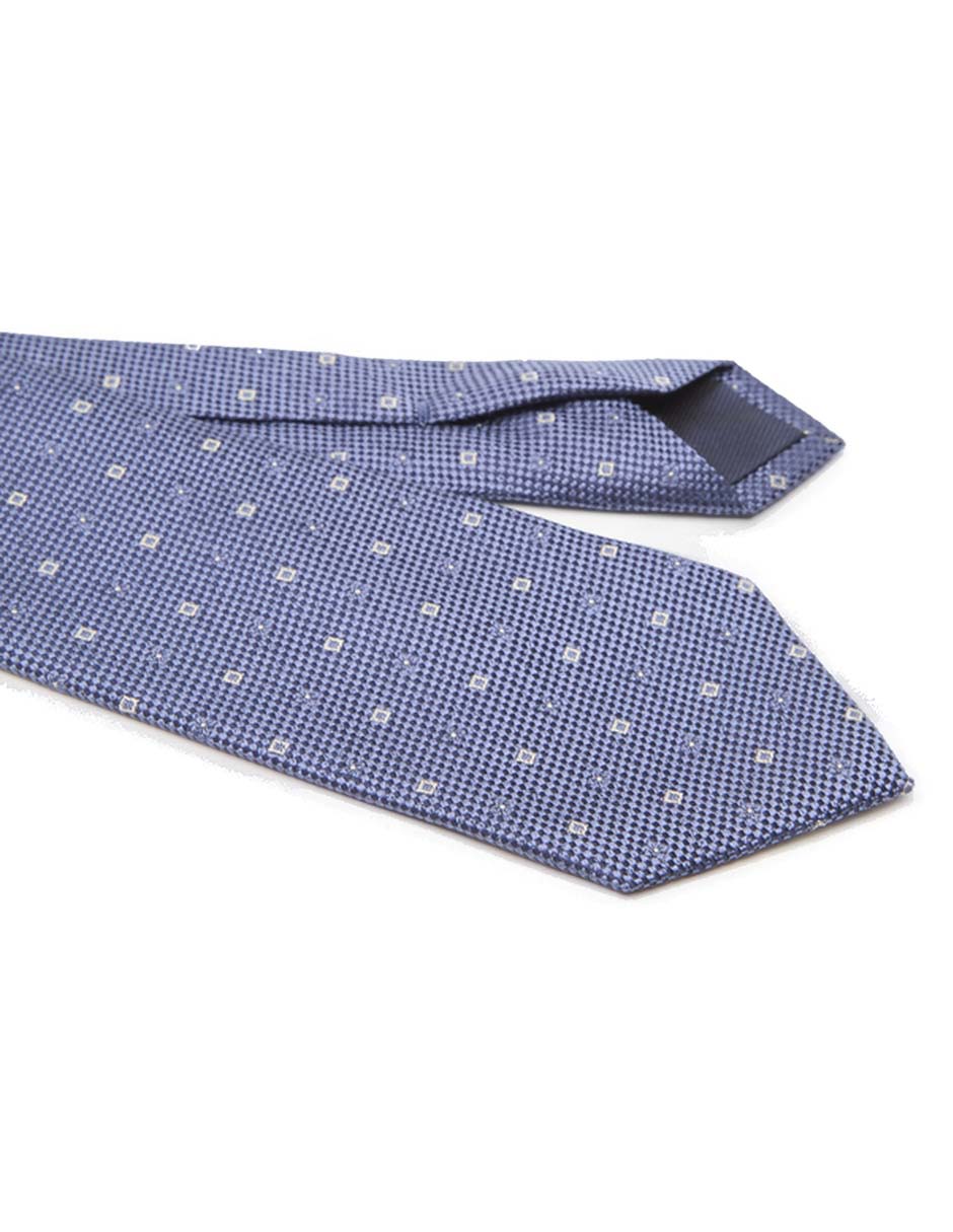 Corbata Scappino regular de seda estampado microprint para hombre
