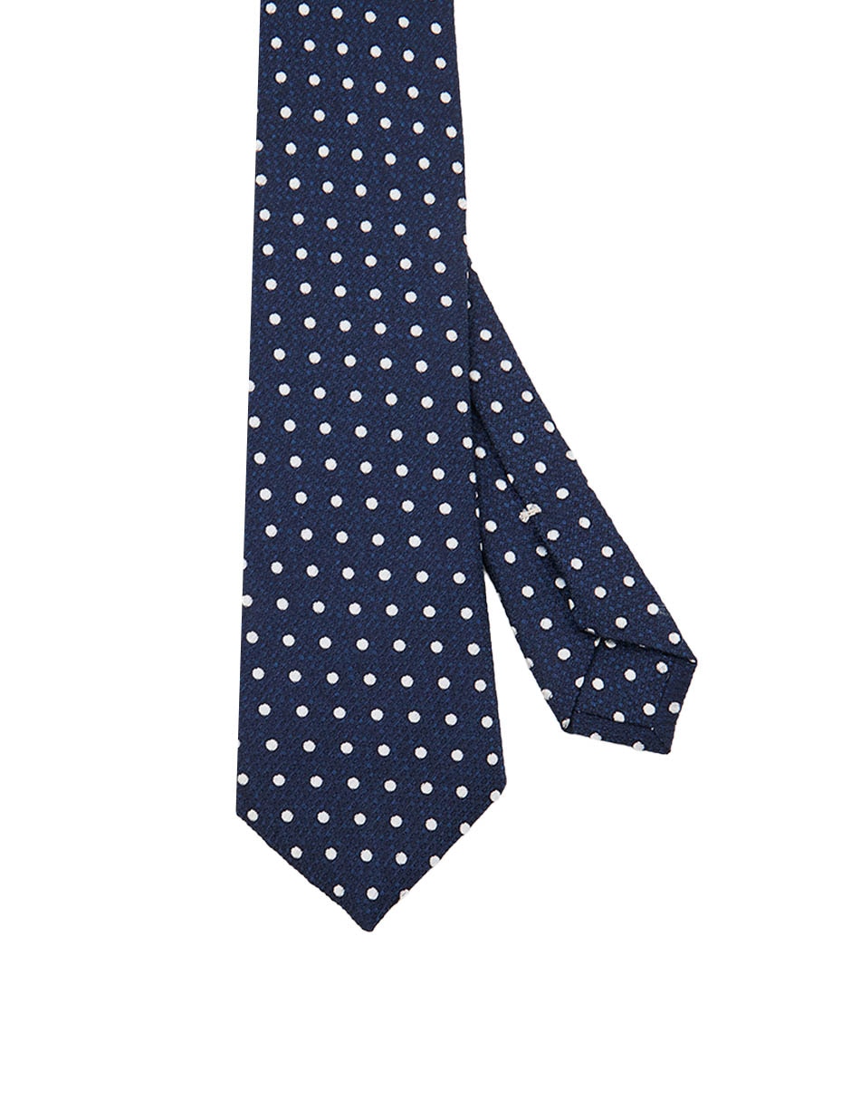 Corbata regular de seda estampado de lunares para hombre Corbata regular de seda estampado de lunares para hombre