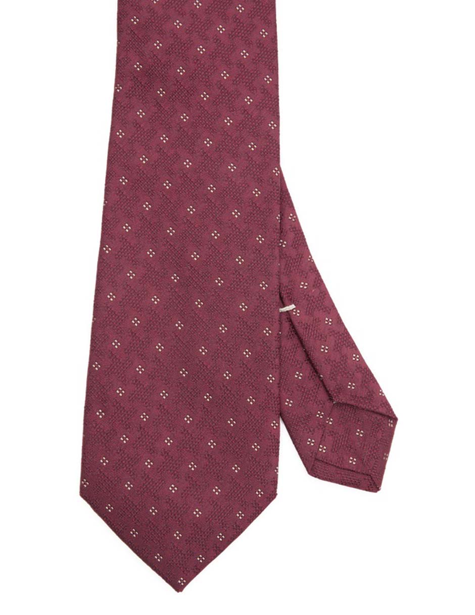 Corbata regular de seda estampado microprint para hombre Corbata regular de seda estampado microprint para hombre