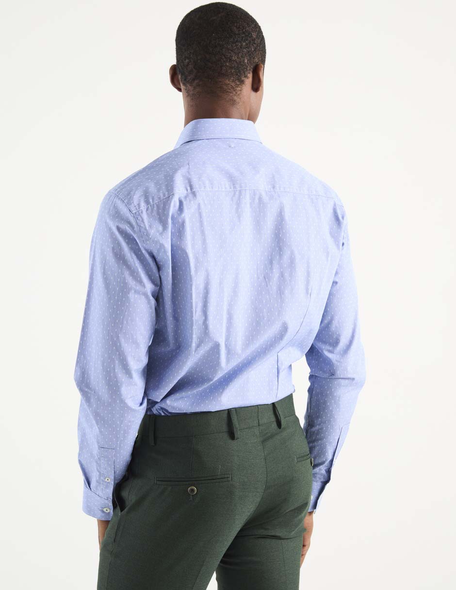 Camisa casual de algodón manga larga para hombre 4