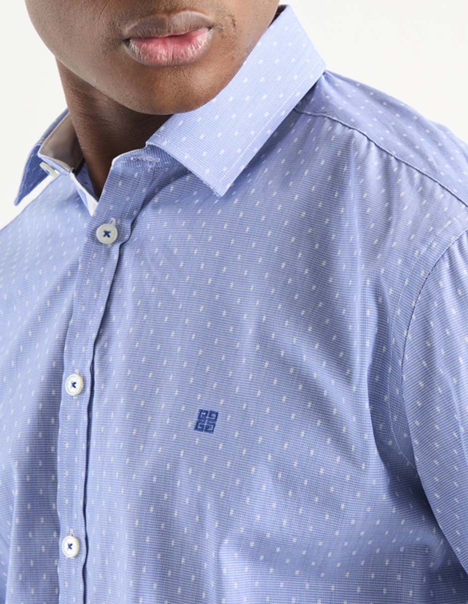 Camisa casual de algodón manga larga para hombre 2