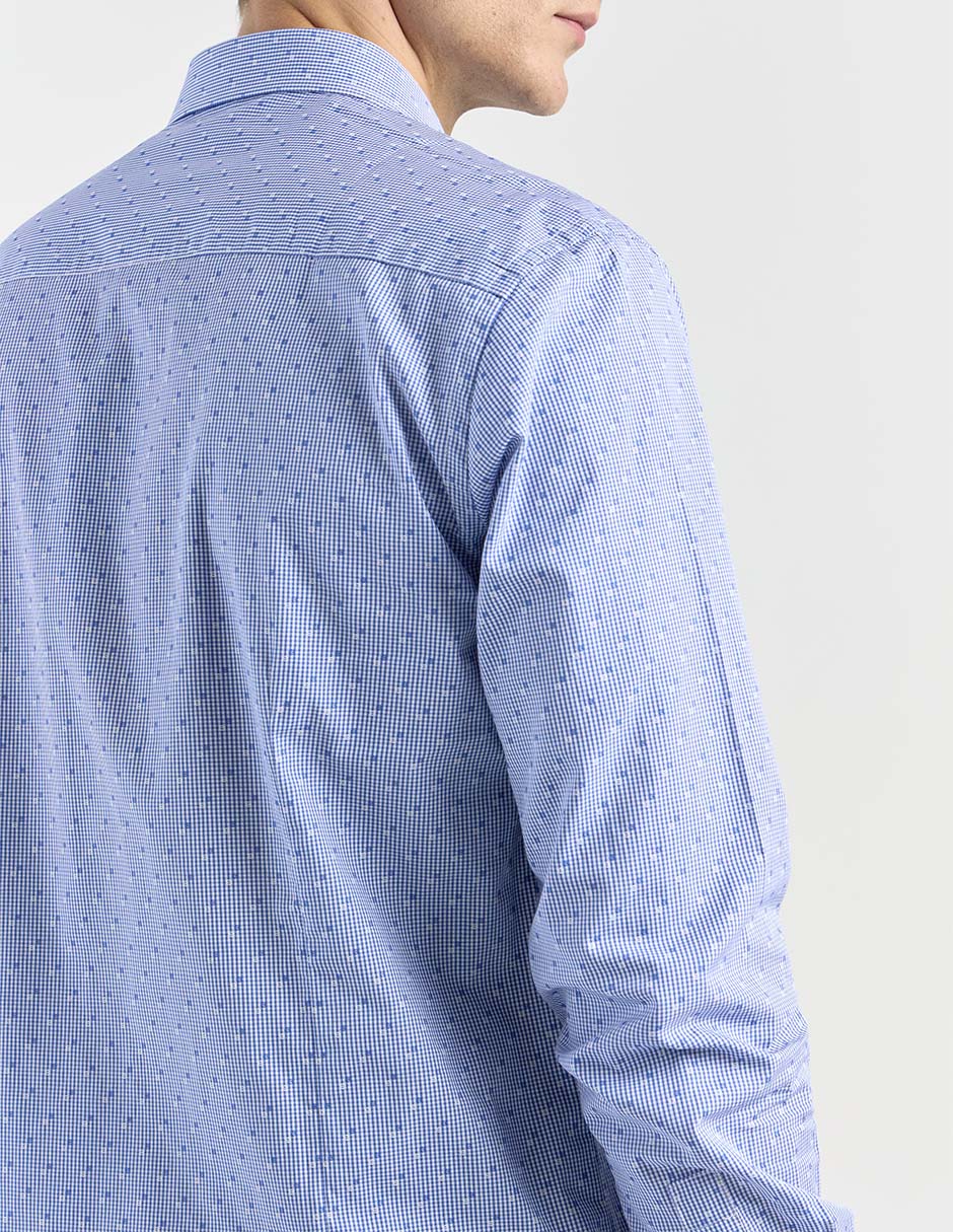 Camisa casual de algodón manga larga para hombre 10
