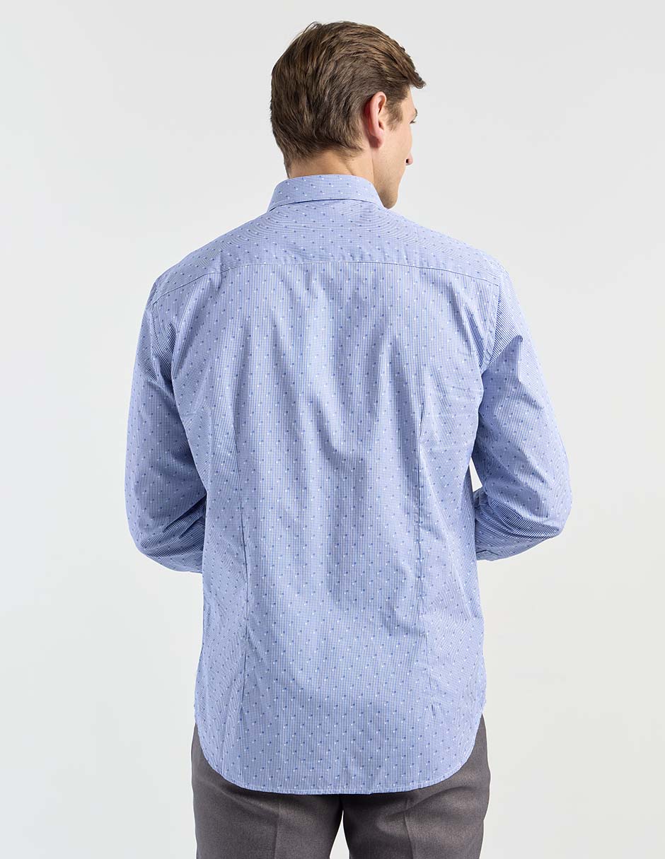 Camisa casual de algodón manga larga para hombre 11