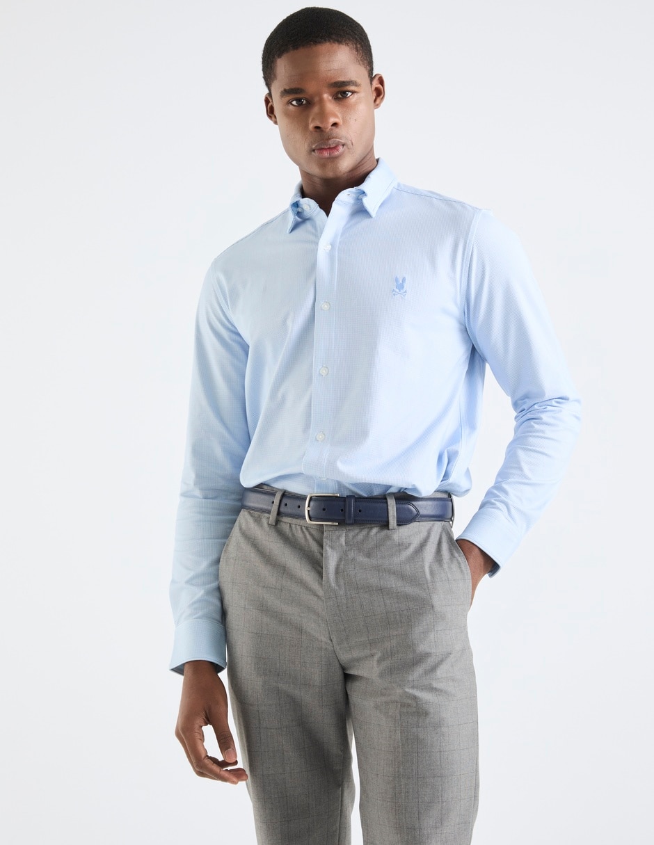 Camisa casual de algodón manga larga para hombre Camisa casual de algodón manga larga para hombre