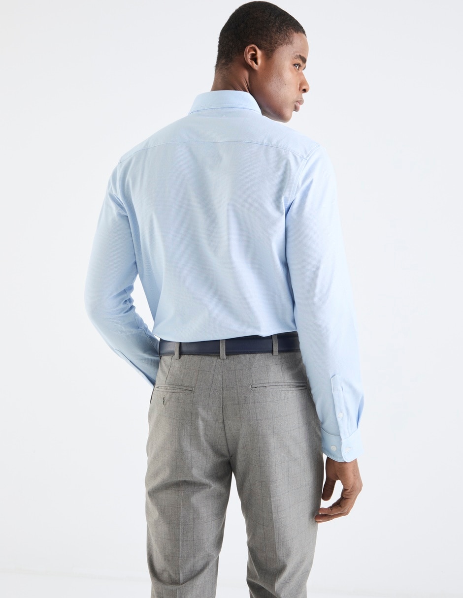 Camisa casual de algodón manga larga para hombre 4
