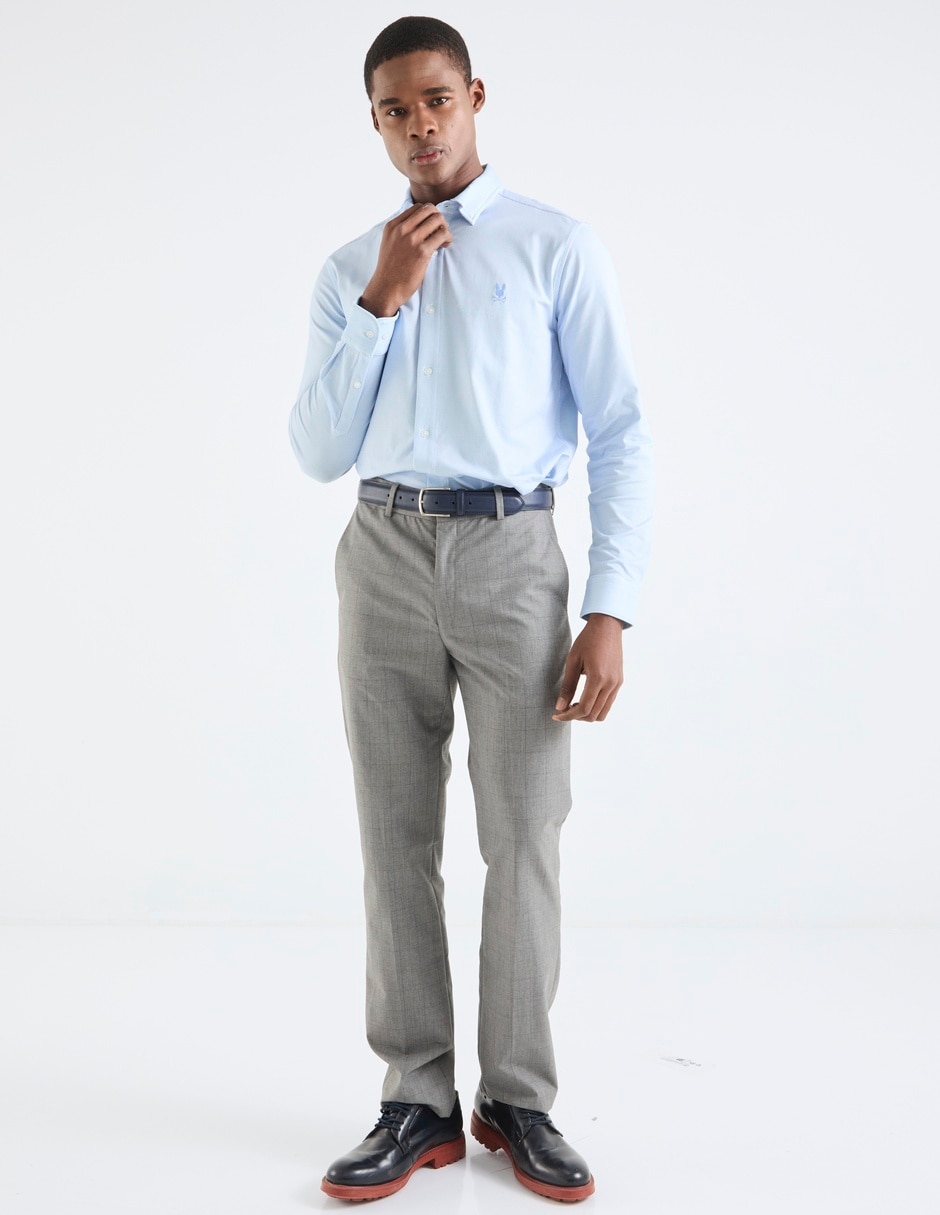 Camisa casual de algodón manga larga para hombre 3
