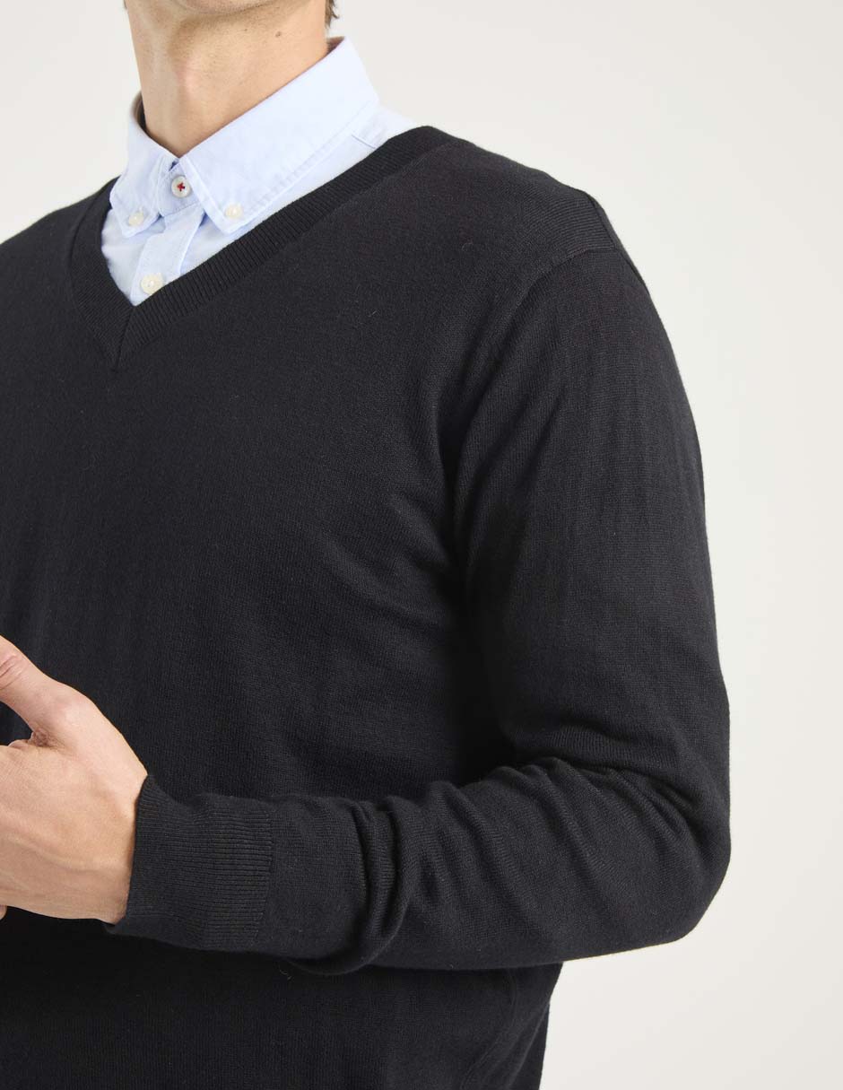 Suéter Scappino cuello V para hombre