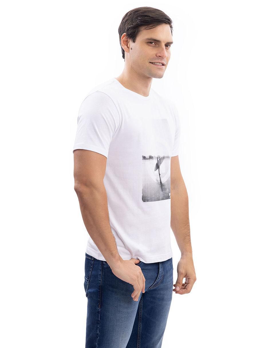 Playera cuello redondo para hombre