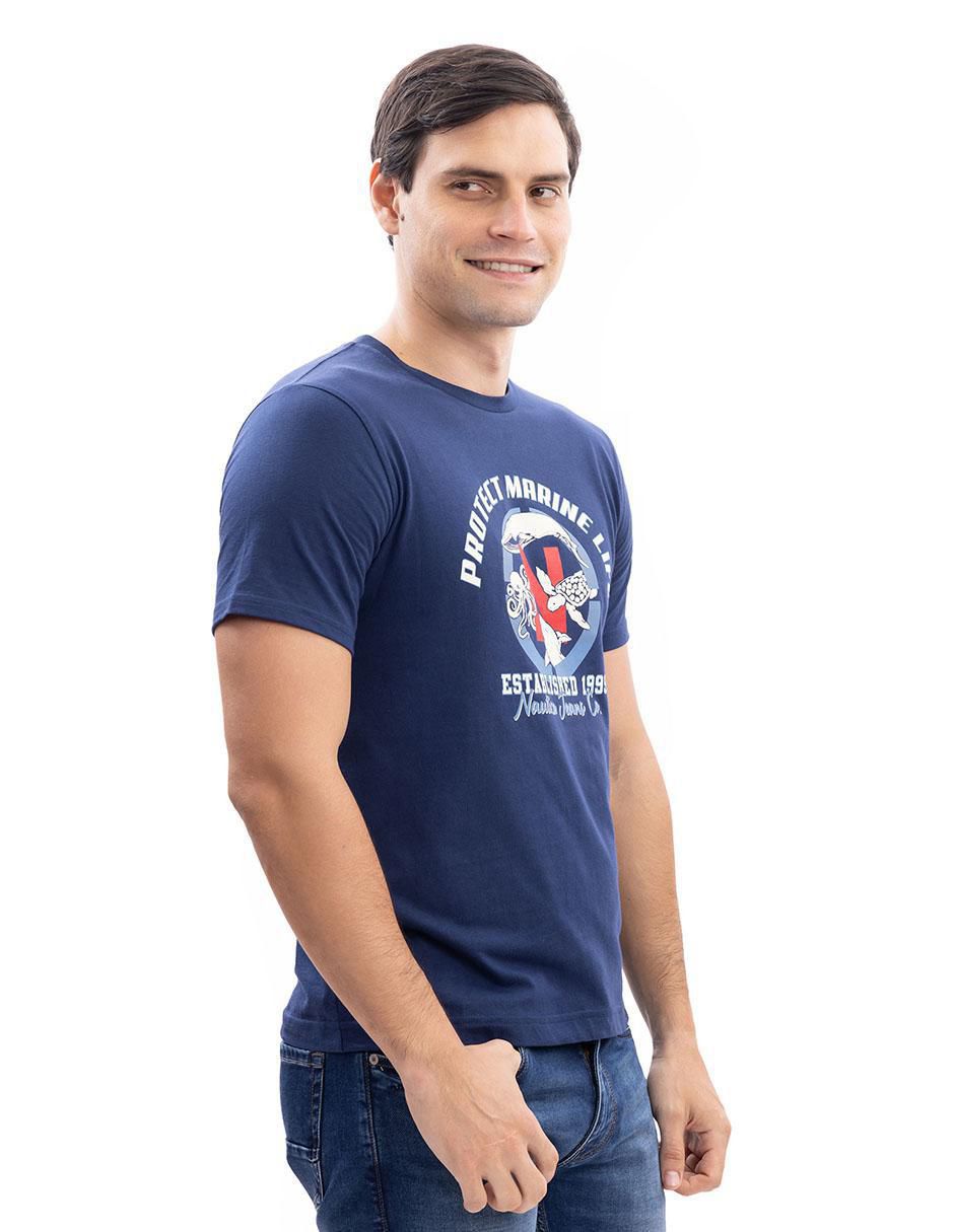Playera cuello redondo para hombre