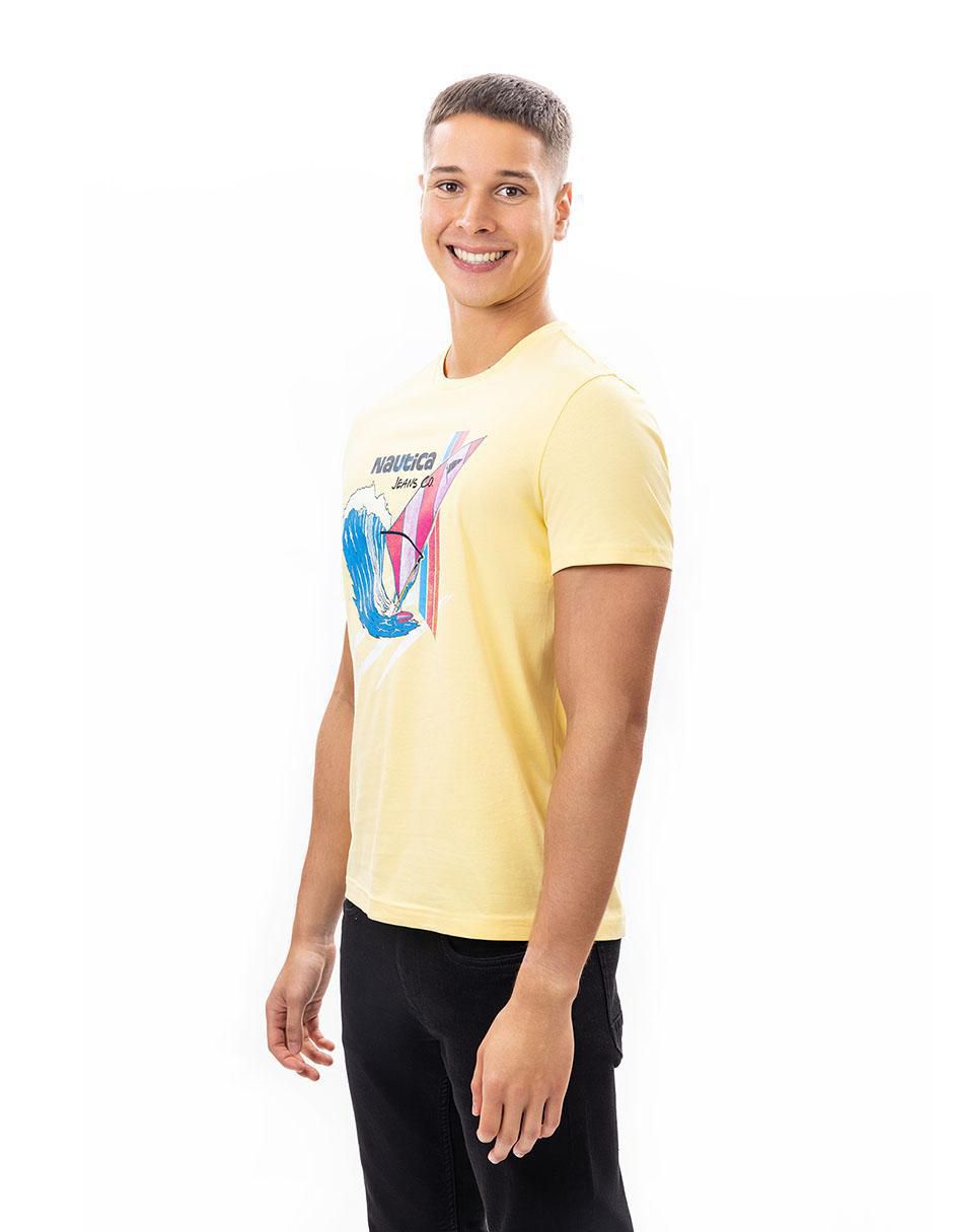 Playera cuello redondo para hombre