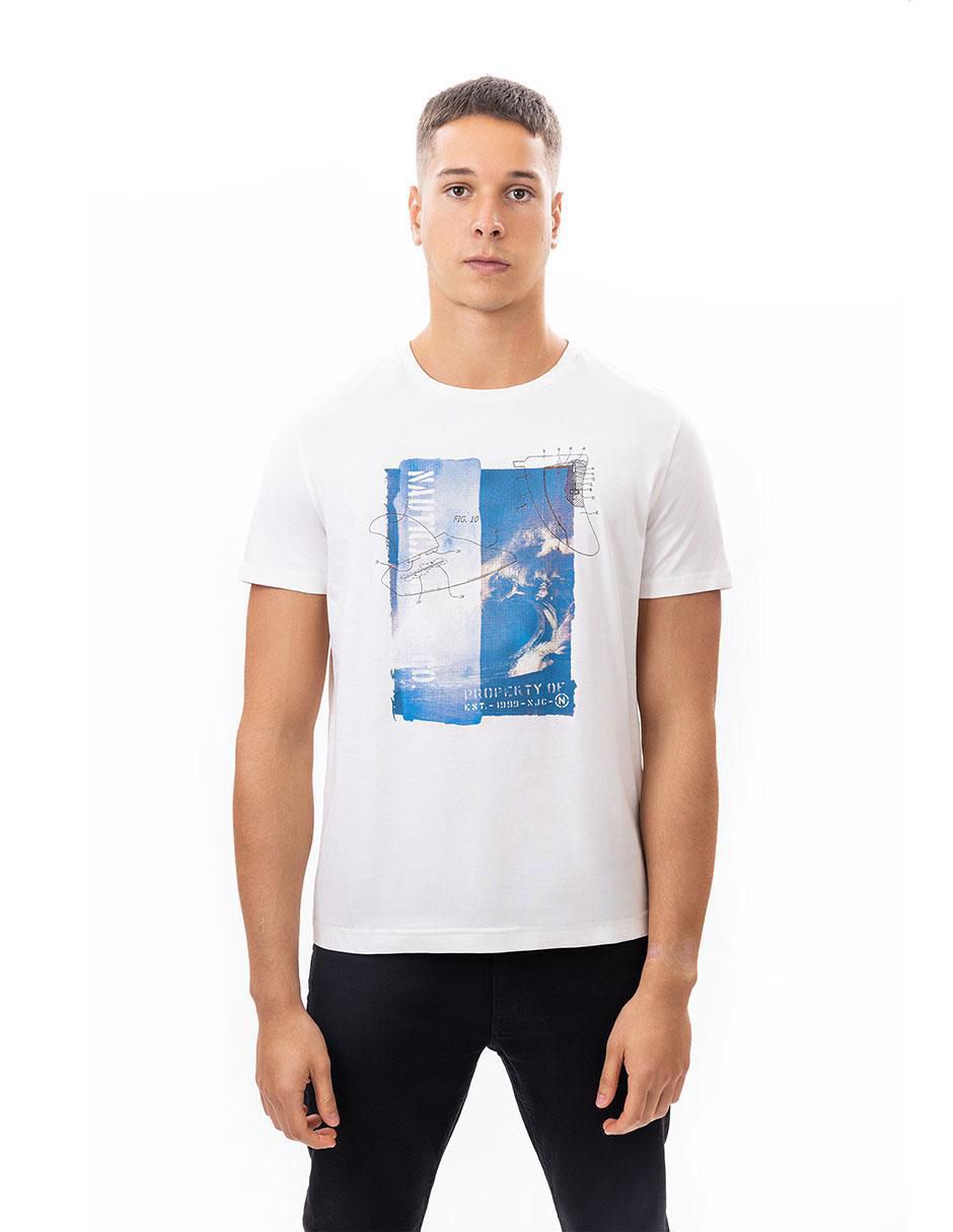 Playera cuello redondo para hombre