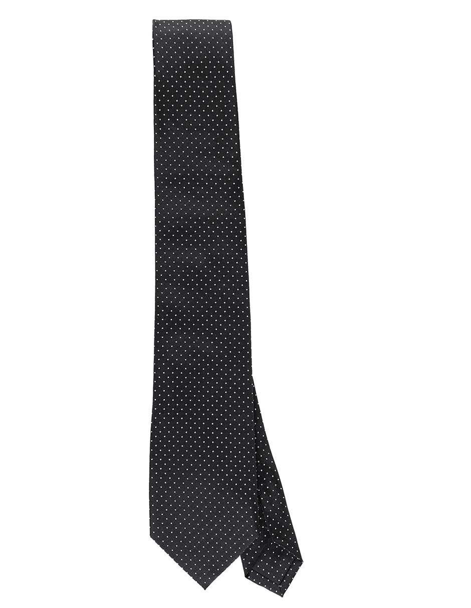 Corbata regular de seda estampado lunares para hombre Corbata regular de seda estampado lunares para hombre
