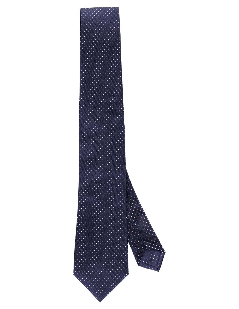 Corbata regular de seda estampado lunares para hombre Corbata regular de seda estampado lunares para hombre