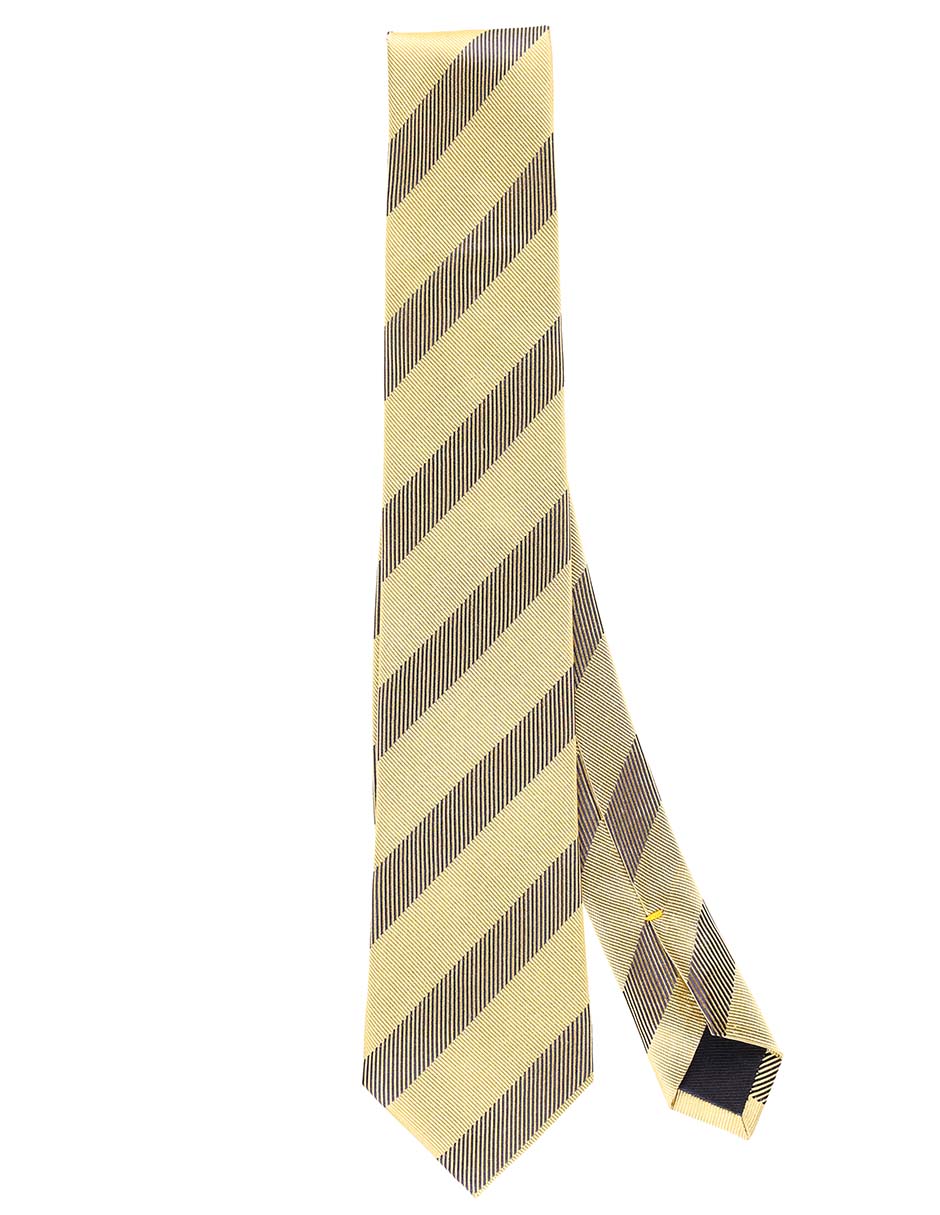 Corbata regular de seda estampado a rayas para hombre Corbata regular de seda estampado a rayas para hombre