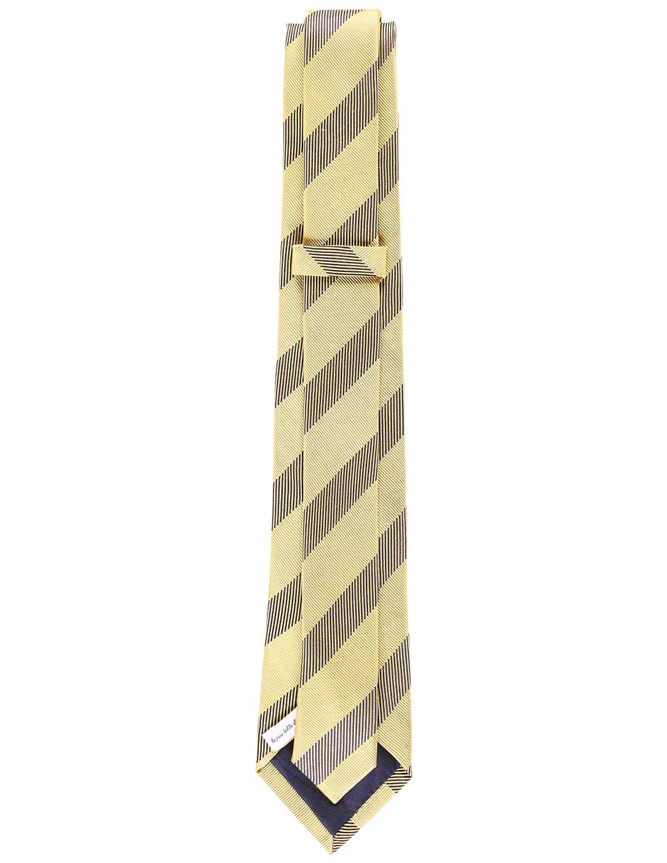 Corbata Scappino regular de seda estampado a rayas para hombre