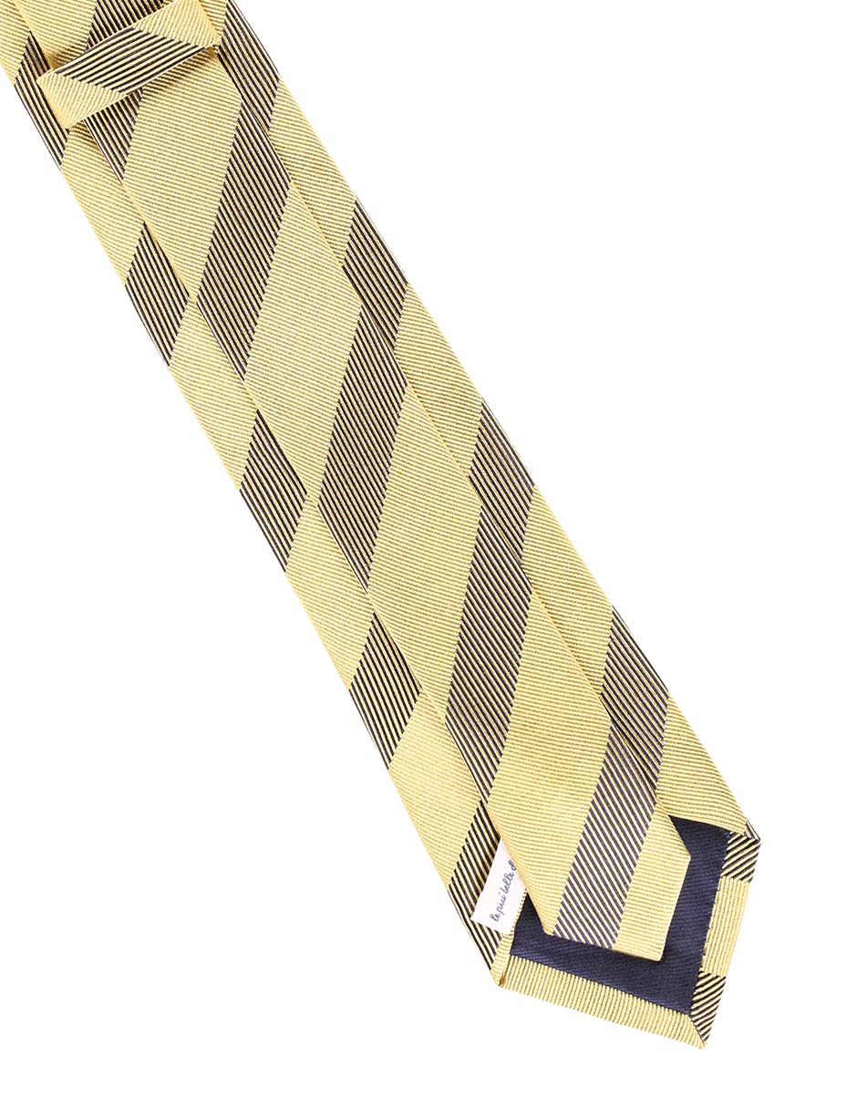 Corbata Scappino regular de seda estampado a rayas para hombre