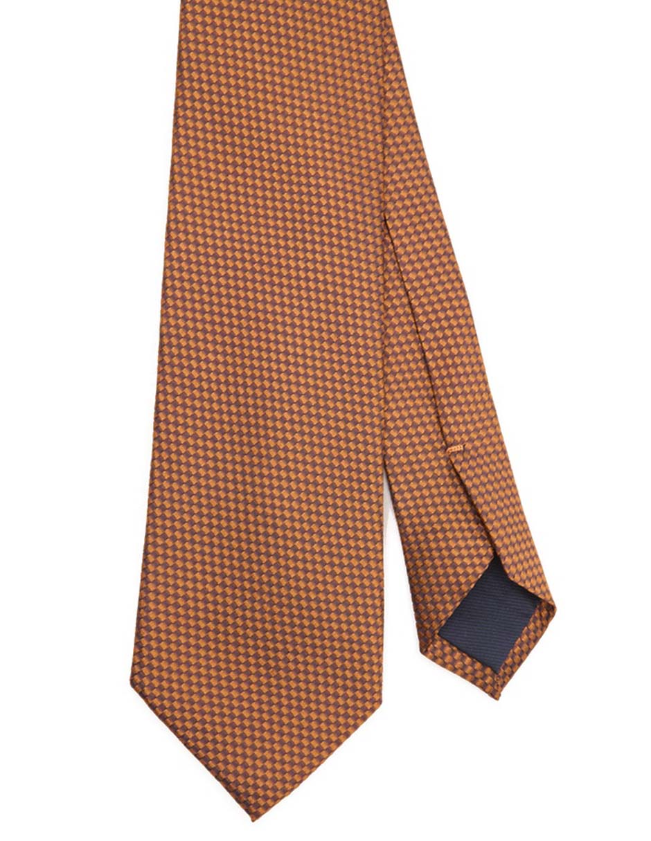 Corbata regular de seda estampado a cuadros para hombre Corbata regular de seda estampado a cuadros para hombre