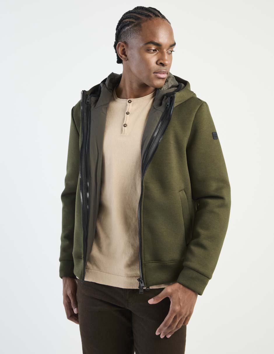 Chamarra casual con bolsillos para hombre
