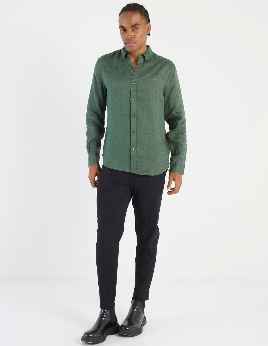 Camisa casual manga larga para hombre 3