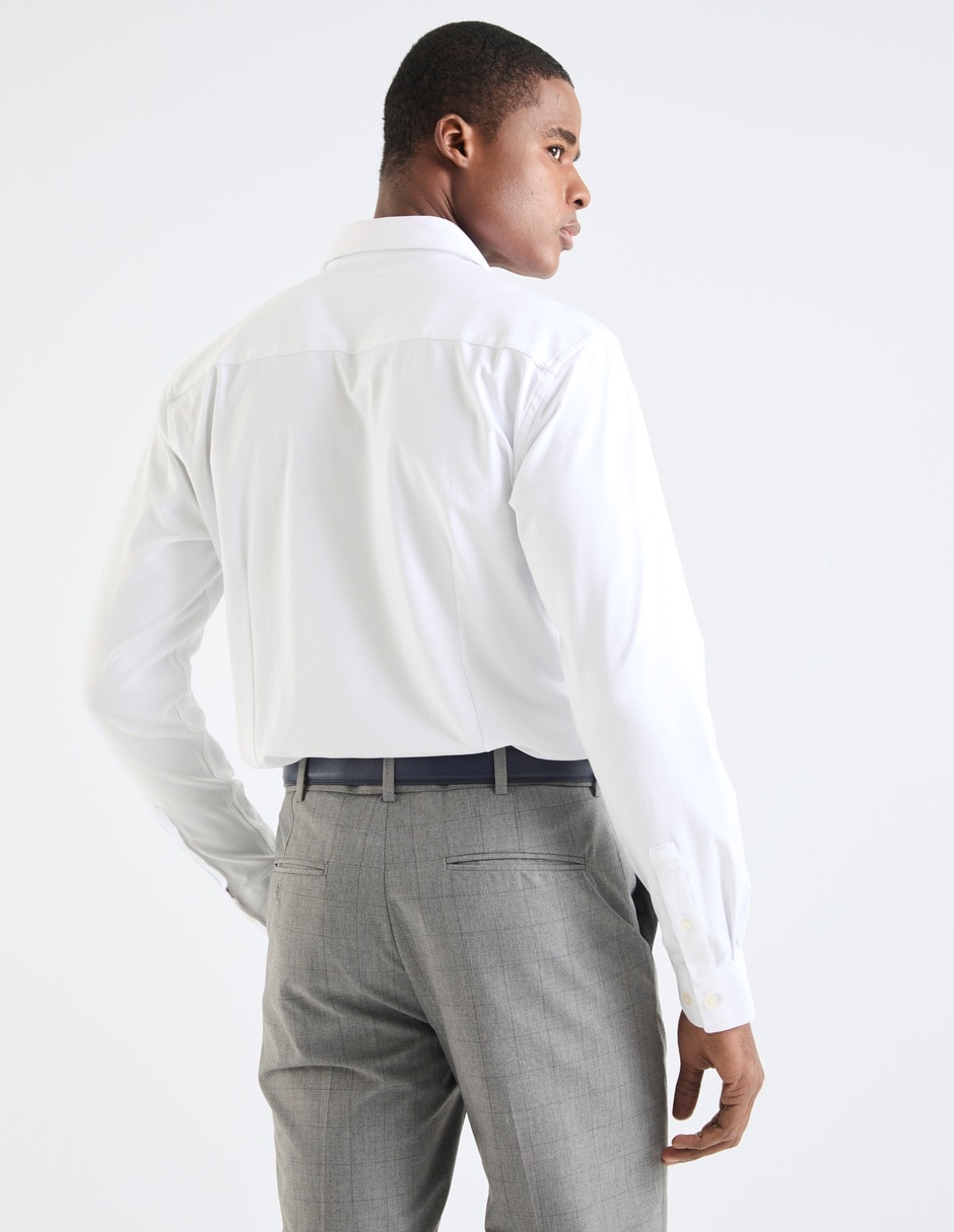 Camisa casual de algodón manga larga para hombre