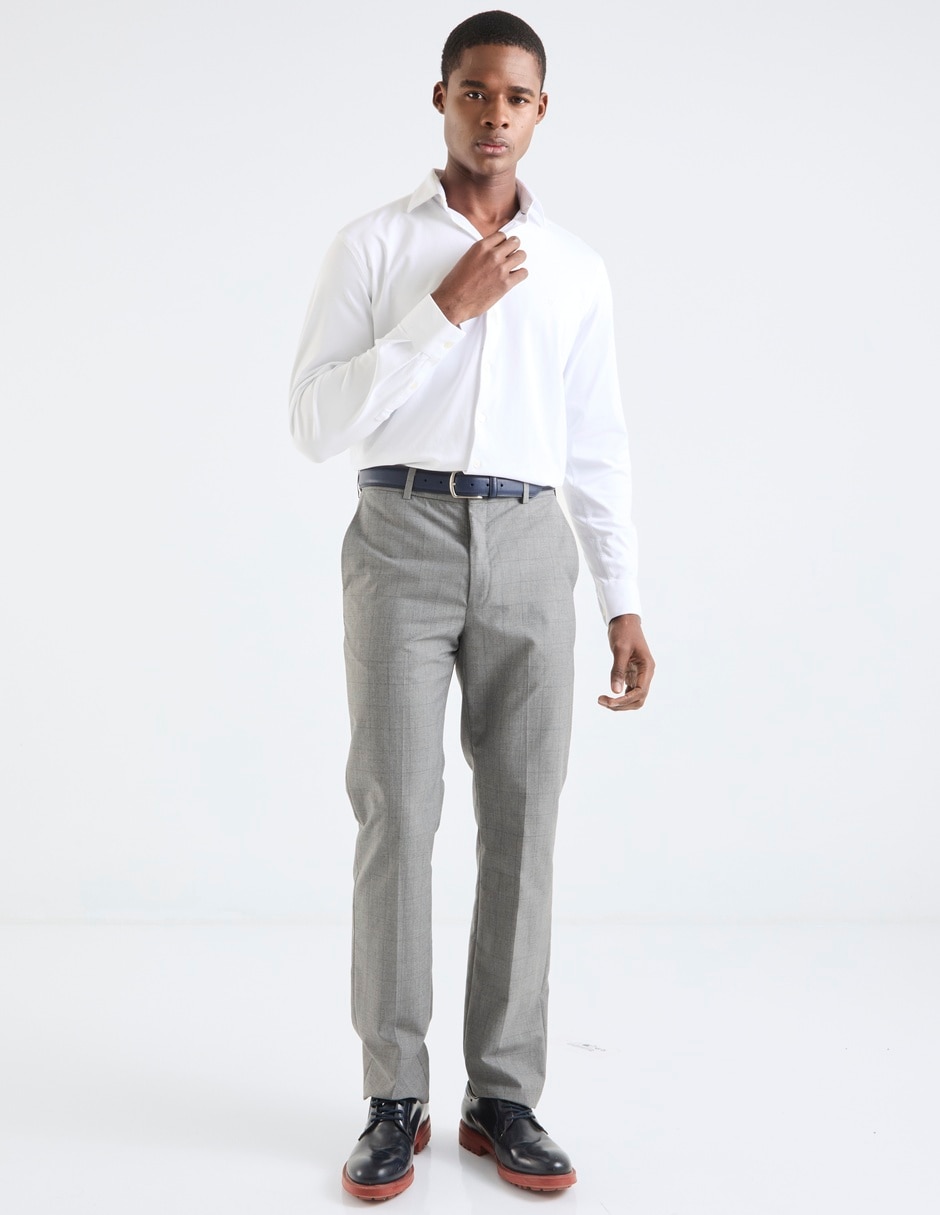 Camisa casual de algodón manga larga para hombre