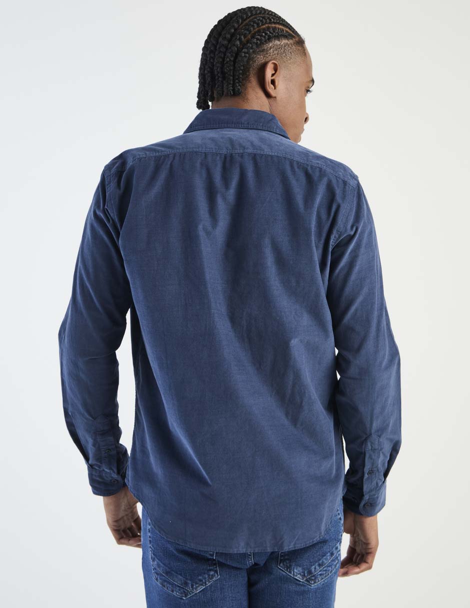 Camisa casual Scappino de algodón manga larga para hombre