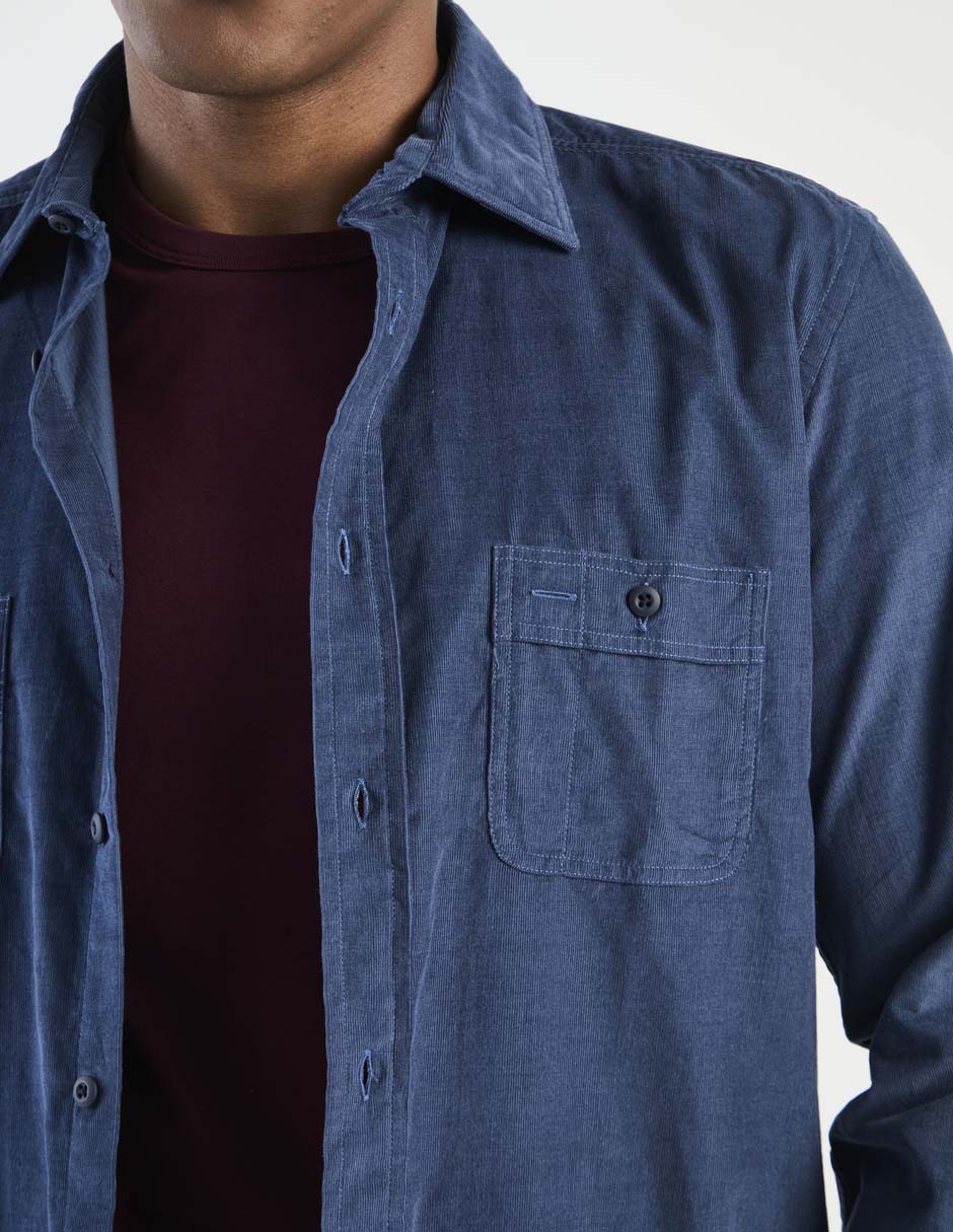 Camisa casual Scappino de algodón manga larga para hombre