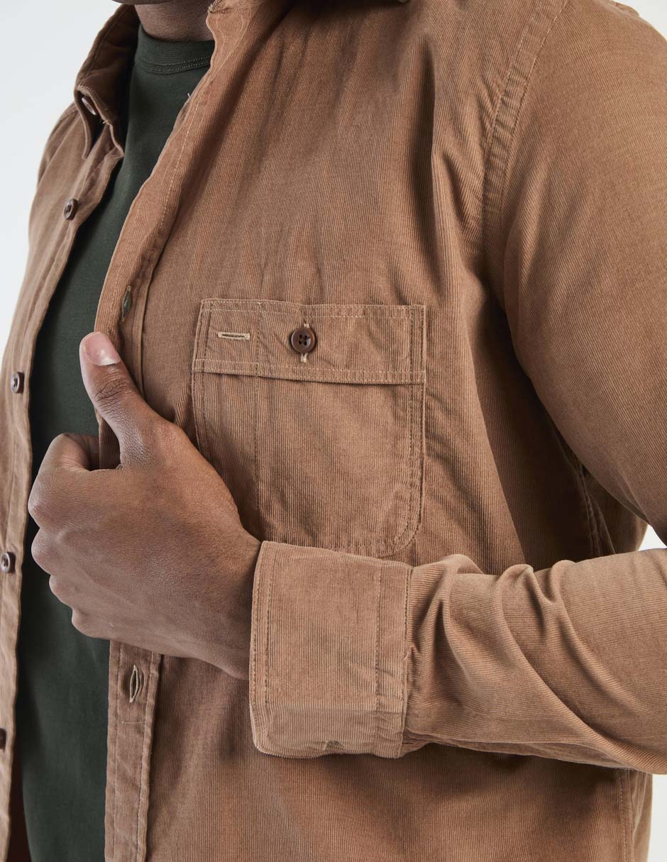 Camisa casual de algodón manga larga para hombre 4