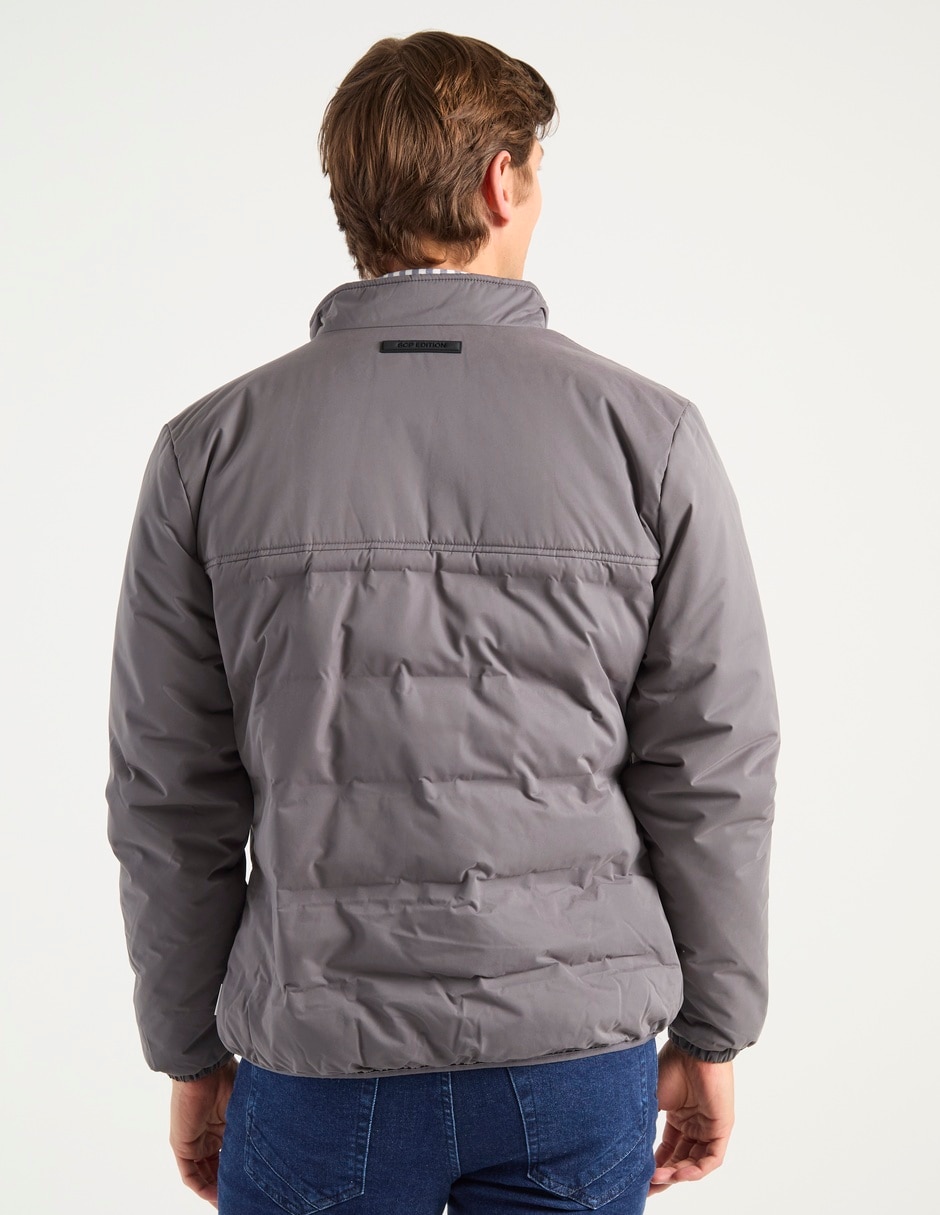 Chamarra casual capitonada para hombre 2