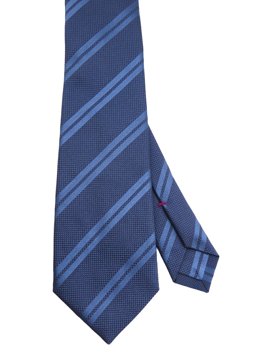 Corbata regular de seda estampado a rayas para hombre Corbata regular de seda estampado a rayas para hombre