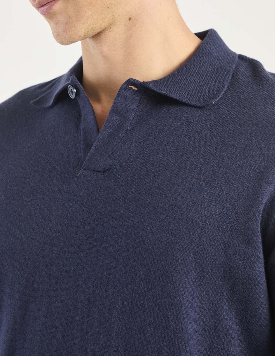 Suéter cuello camisero para hombre 4