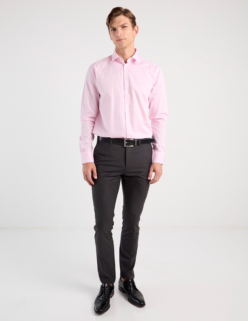 Camisa casual de algodón manga larga para hombre 7