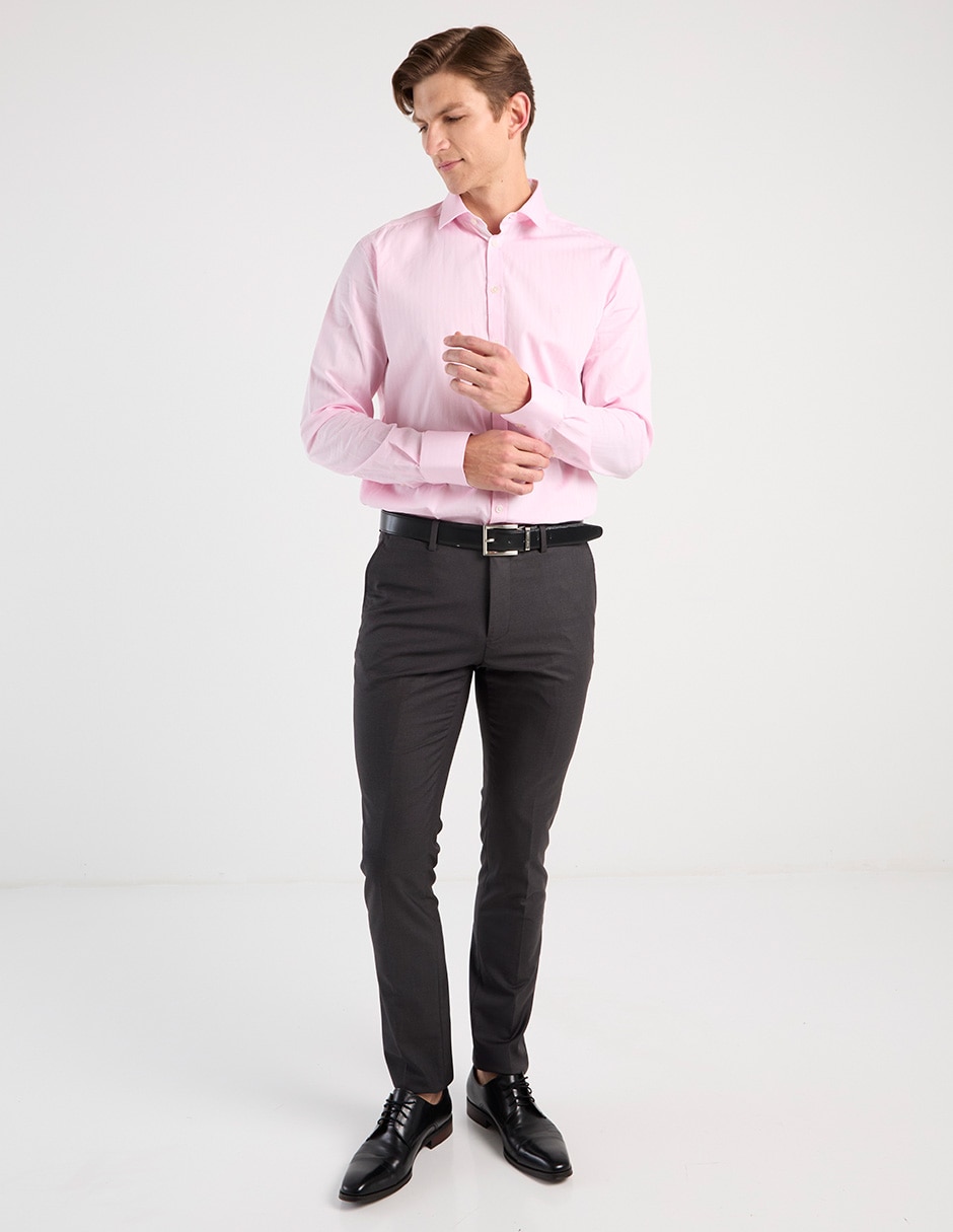 Camisa casual de algodón manga larga para hombre 8