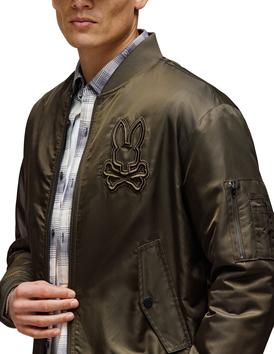 Chamarra bomber con bolsillos para hombre