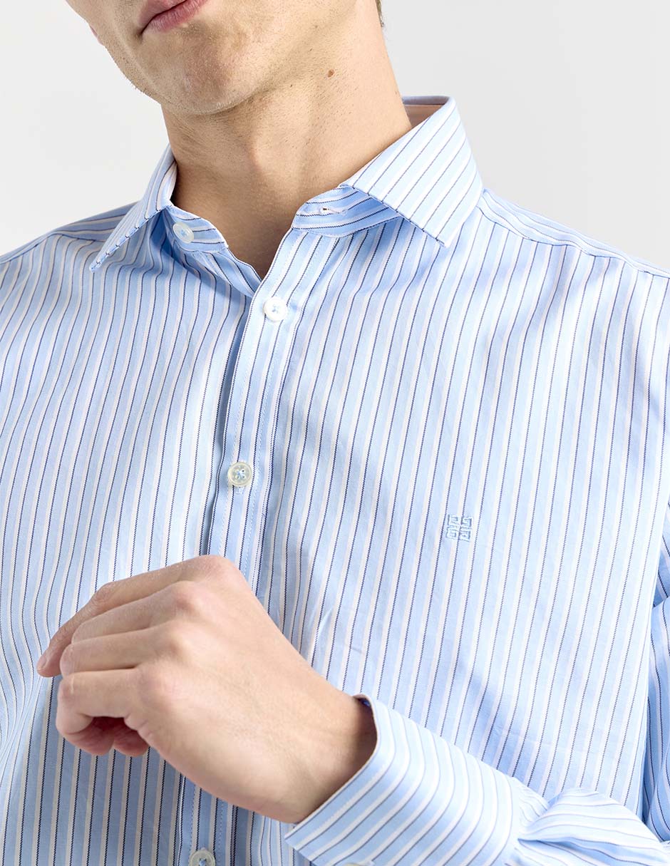 Camisa casual de algodón manga larga para hombre 3