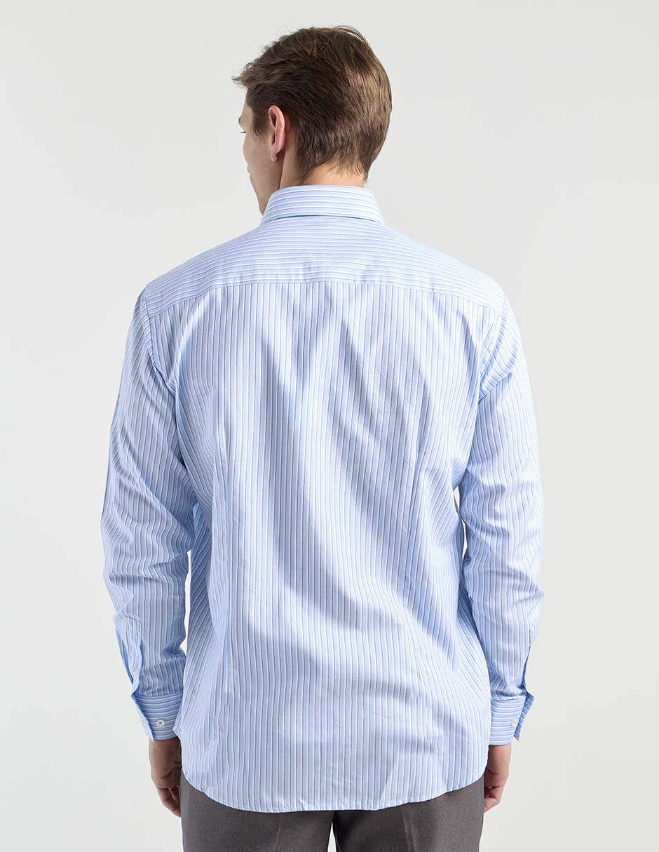 Camisa casual de algodón manga larga para hombre 6