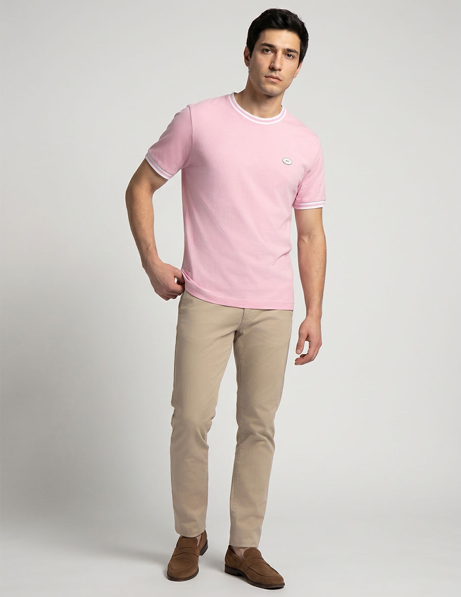Playera cuello redondo para hombre