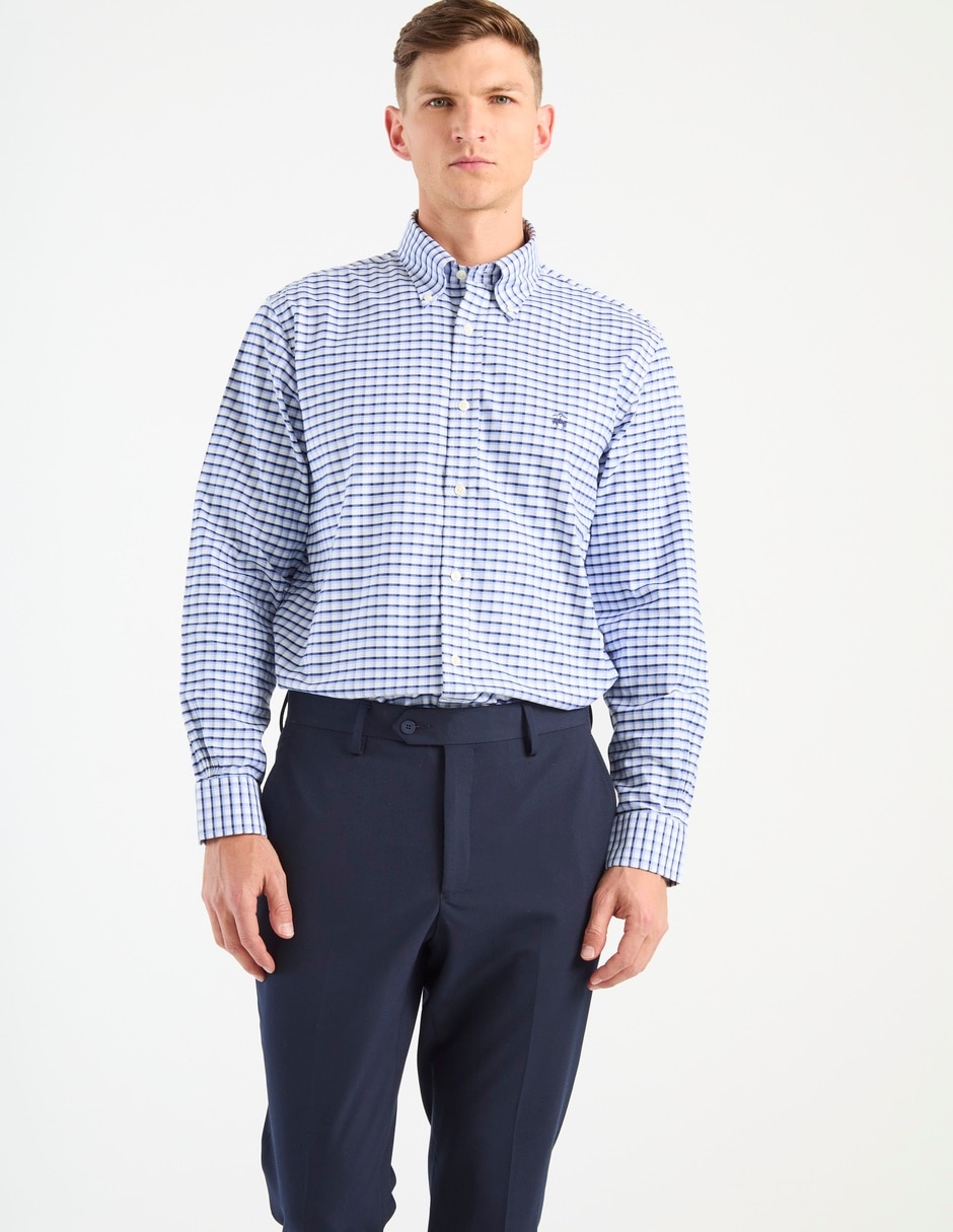 Camisa business casual Brooks Brothers de algodón manga larga para hombre