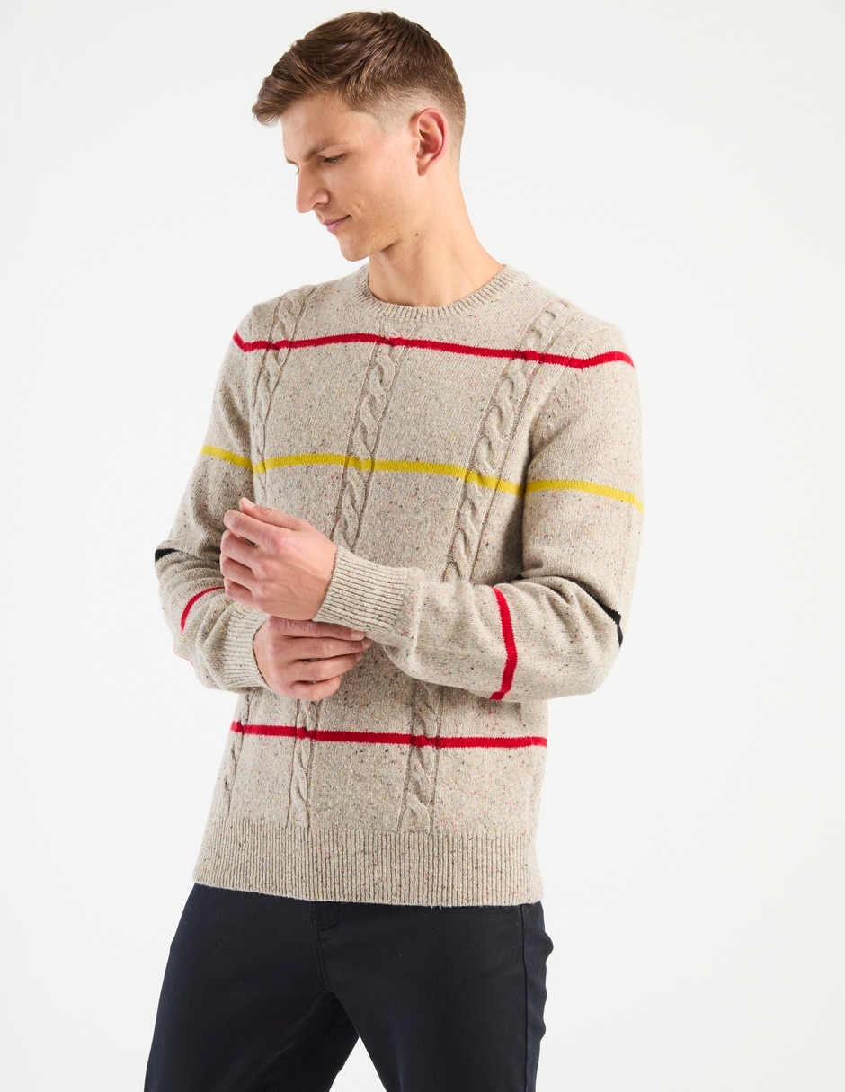 Suéter Brooks Brothers cuello redondo para hombre