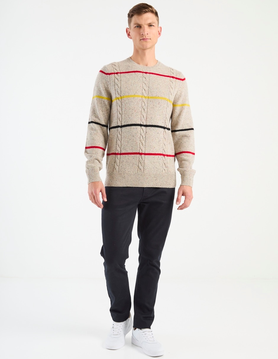 Suéter Brooks Brothers cuello redondo para hombre
