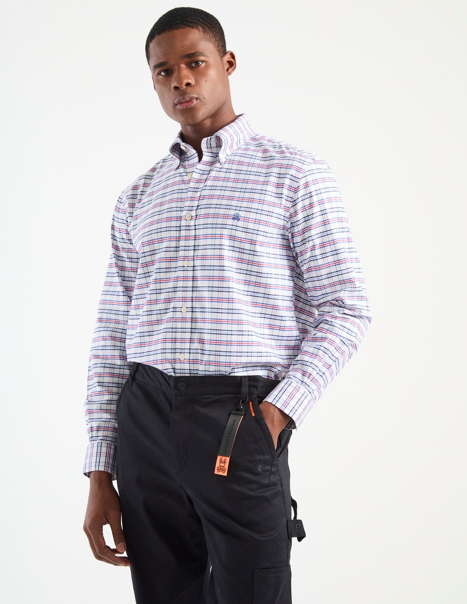 Camisa casual Brooks Brothers de algodón manga larga para hombre