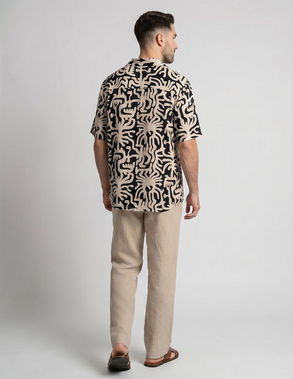 Camisa casual Oas manga corta para hombre