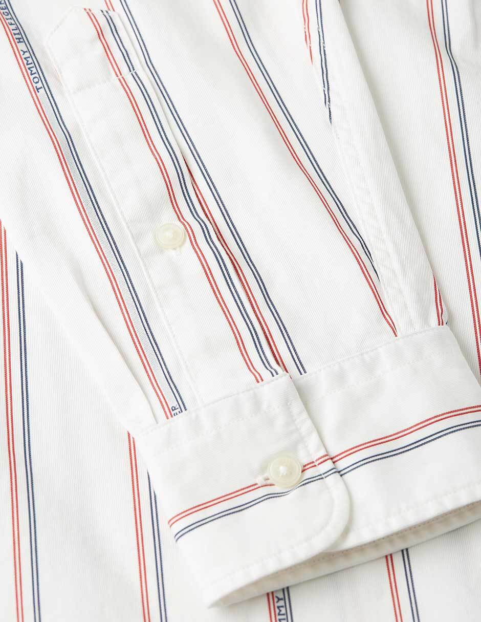 Camisa casual de algodón manga larga para hombre