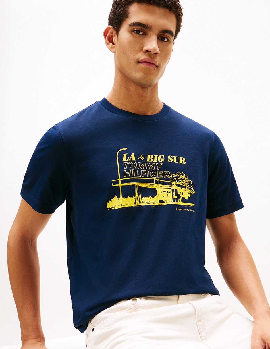 Playera cuello redondo para hombre