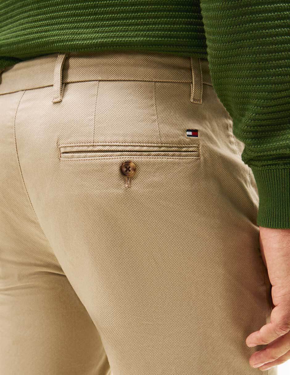 Pantalón casual regular Hilfiger de algodón para hombre 3
