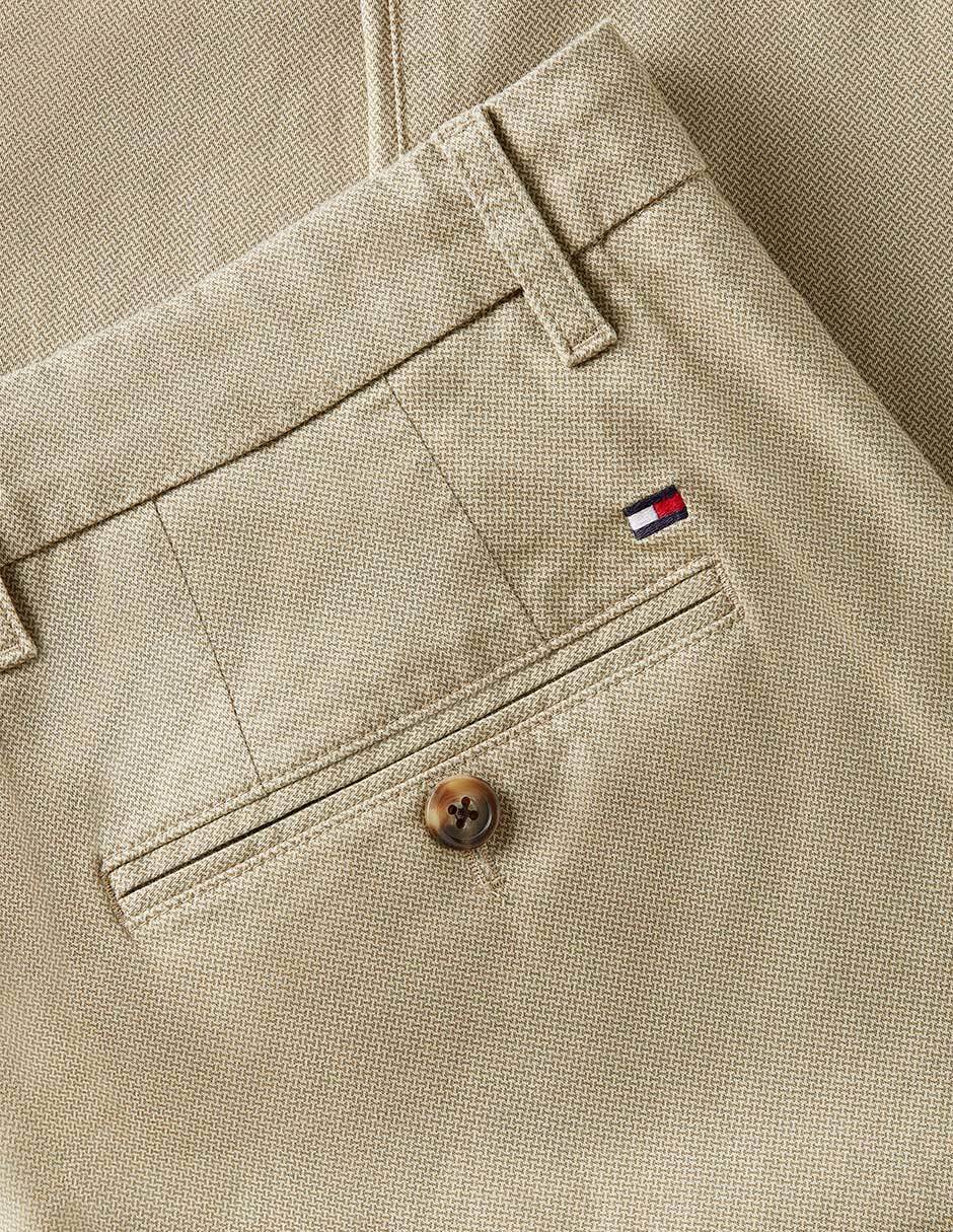 Pantalón casual regular Hilfiger de algodón para hombre 4