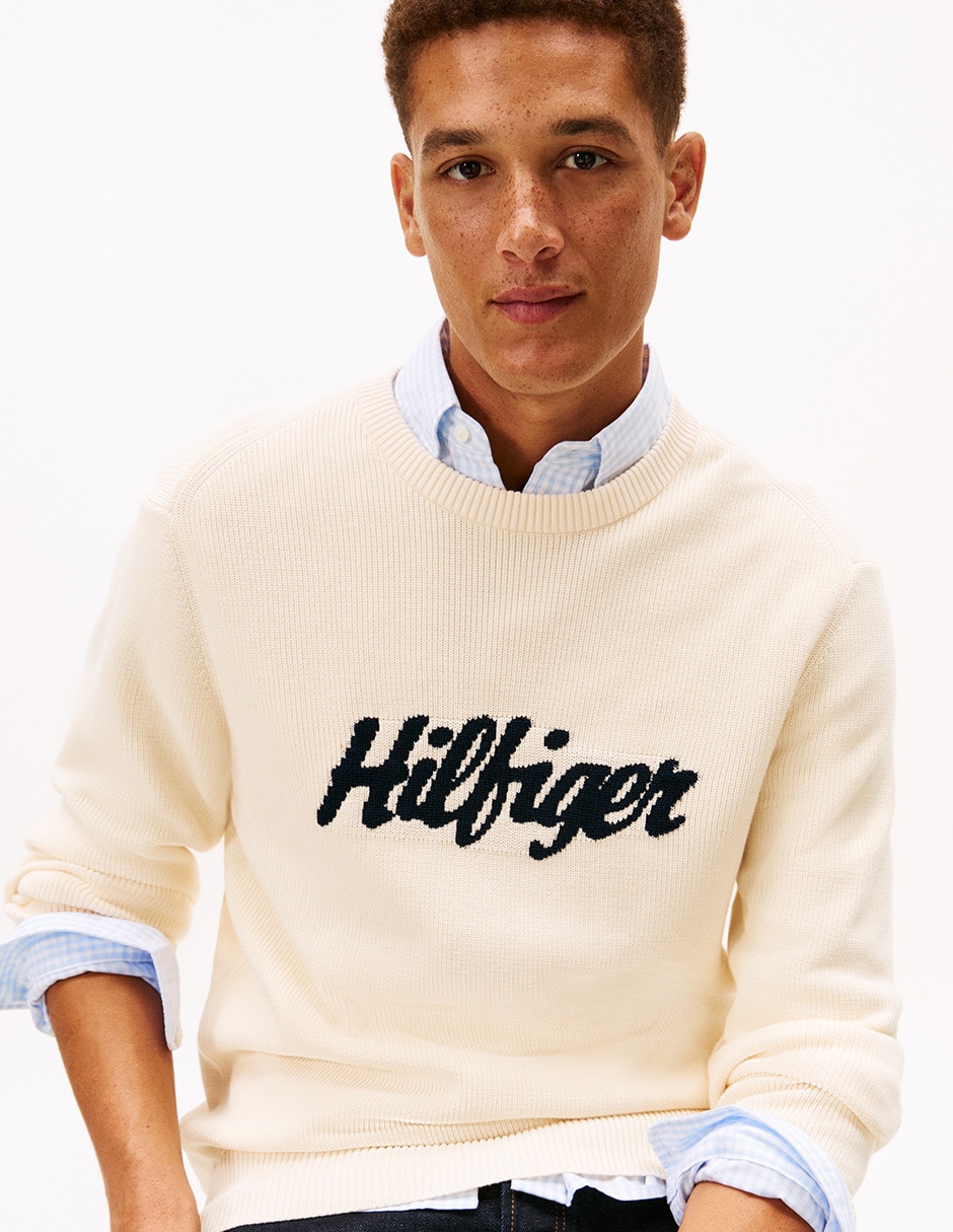 Suéter cuello redondo para hombre