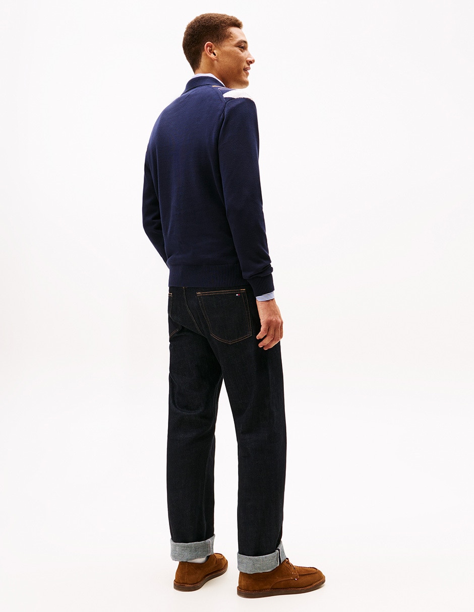 Suéter cuello polo para hombre 2