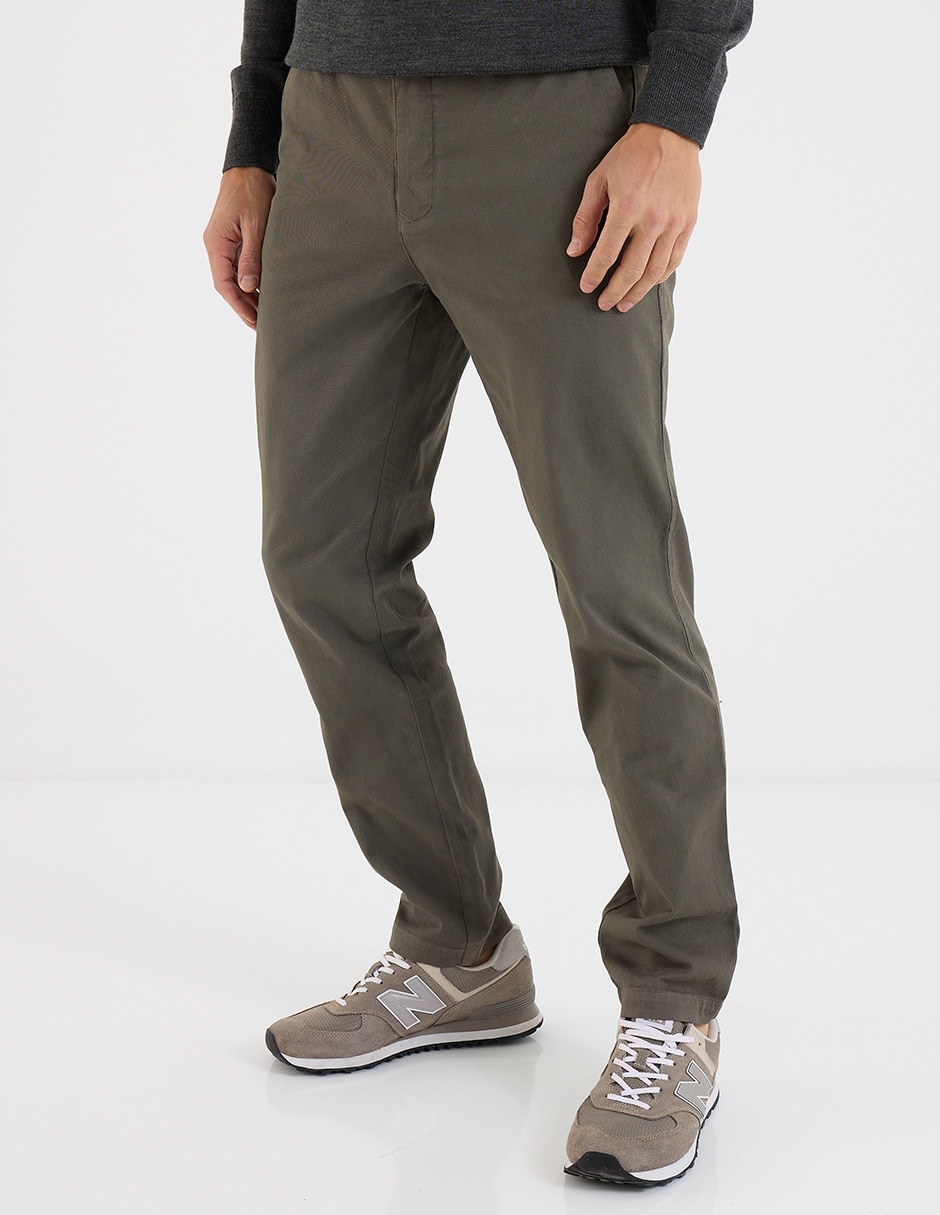 Pantalón straight de algodón para hombre Pantalón straight de algodón para hombre